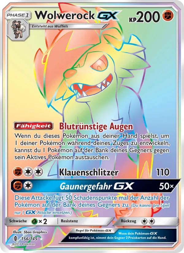 Wolwerock GX (Guardians Rising #156/145)
