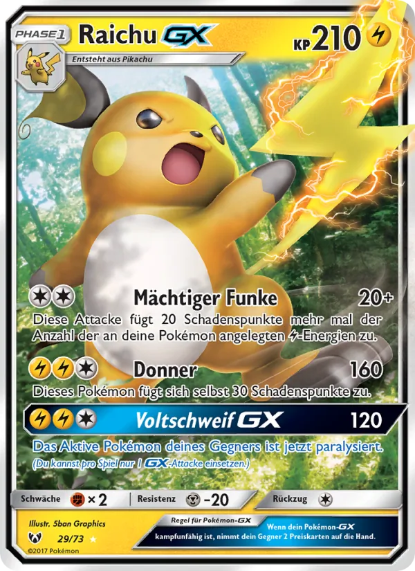 Raichu GX (Schimmernde Legenden #29/73)