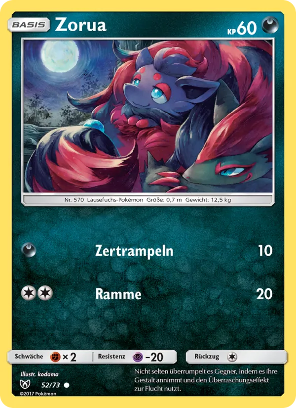 Zorua (Shining Legends #52/73)