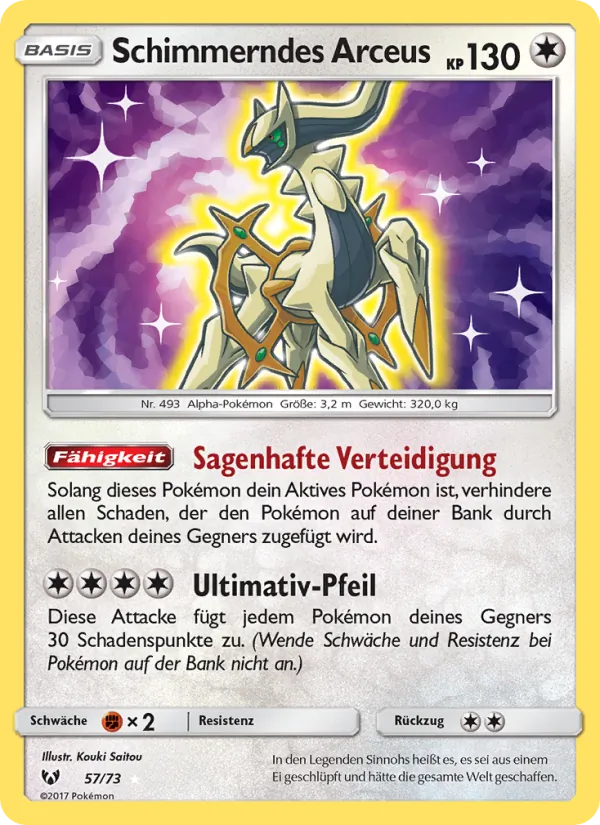 Schimmerndes Arceus (Shining Legends #57/73)