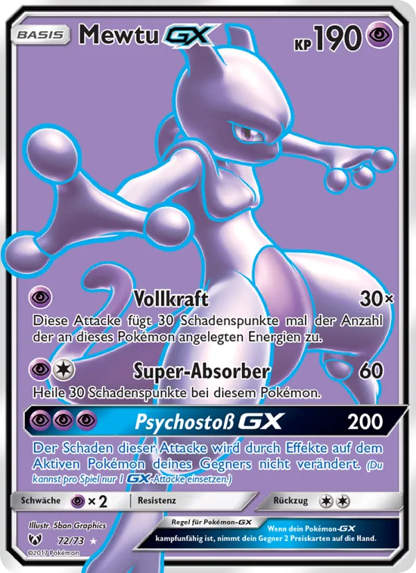 Mewtu GX (Shining Legends #72/73)