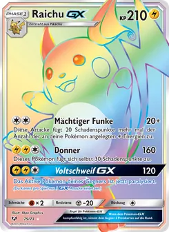 Raichu GX (Schimmernde Legenden #75/73)
