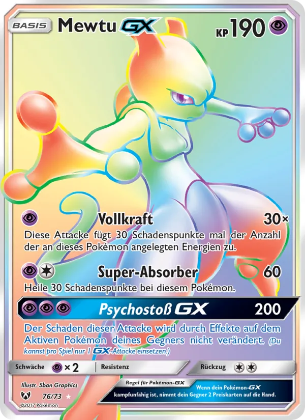 Mewtu GX (Schimmernde Legenden #76/73)