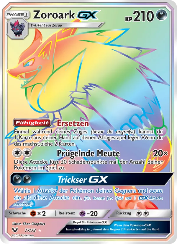 Zoroark GX (Shining Legends #77/73)
