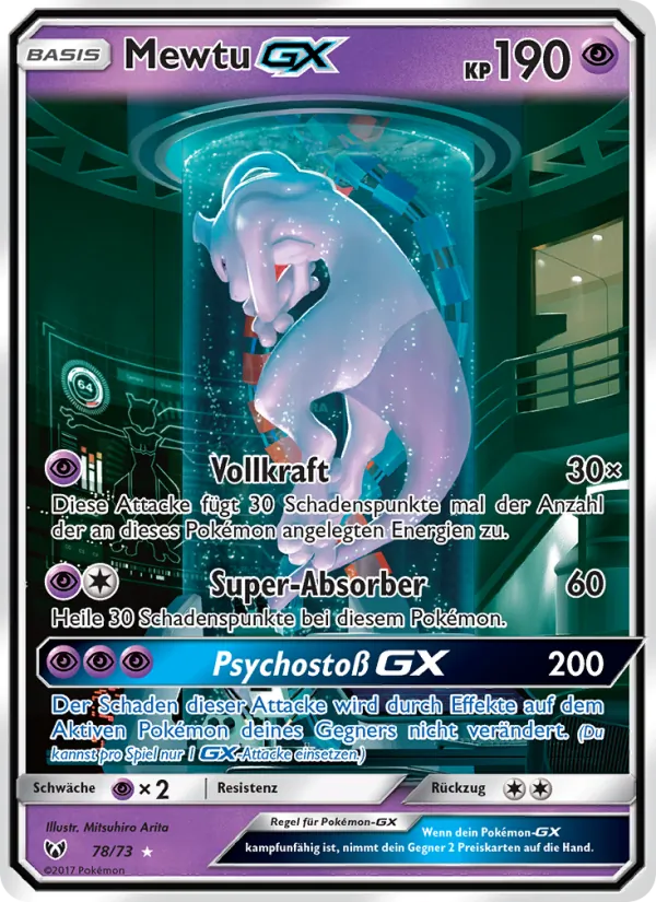 Mewtu GX (Schimmernde Legenden #78/73)