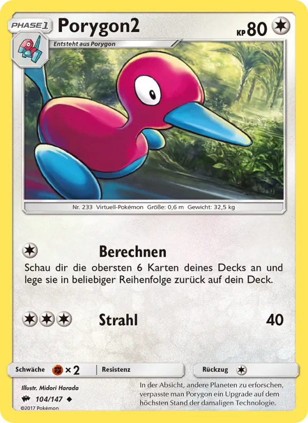 Porygon2 (Burning Shadows #104/147)