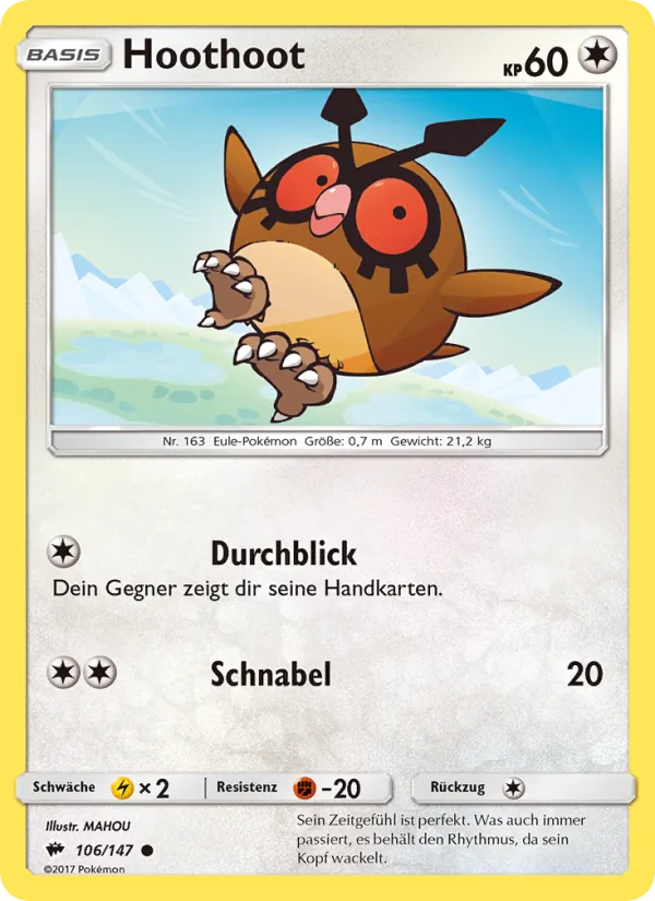 Hoothoot (Nacht in Flammen #106/147)