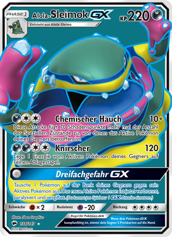 Alola-Sleimok GX (Burning Shadows #138/147)