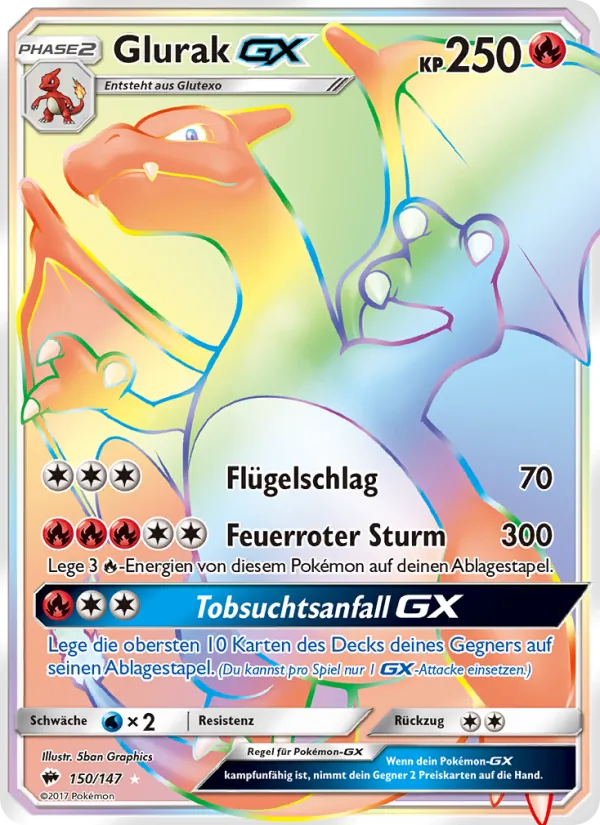Glurak GX (Nacht in Flammen #150/147)