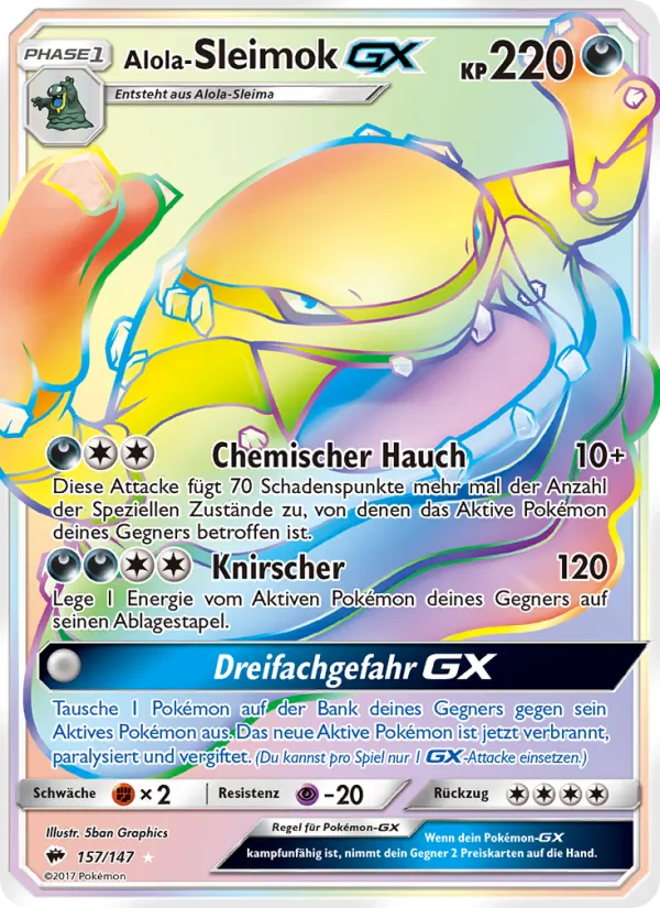 Alola-Sleimok GX (Nacht in Flammen #157/147)