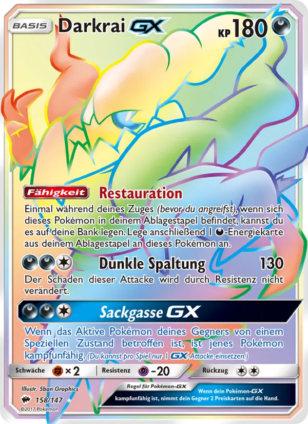Darkrai GX (Nacht in Flammen #158/147)