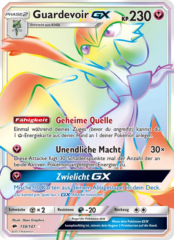 Guardevoir GX (Burning Shadows #159/147)