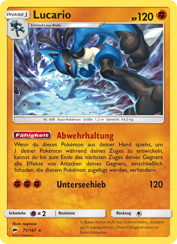 Lucario (Nacht in Flammen #71/147)