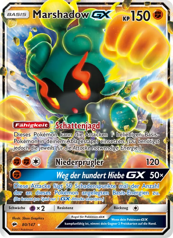 Marshadow GX (Burning Shadows #80/147)