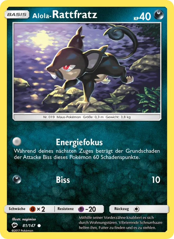 Alola-Rattfratz (Nacht in Flammen #81/147)