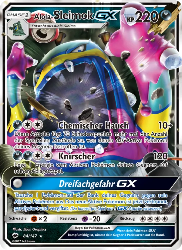 Alola-Sleimok GX (Burning Shadows #84/147)