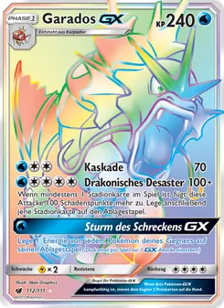 Garados GX (Aufziehen der Sturmröte #112/111)