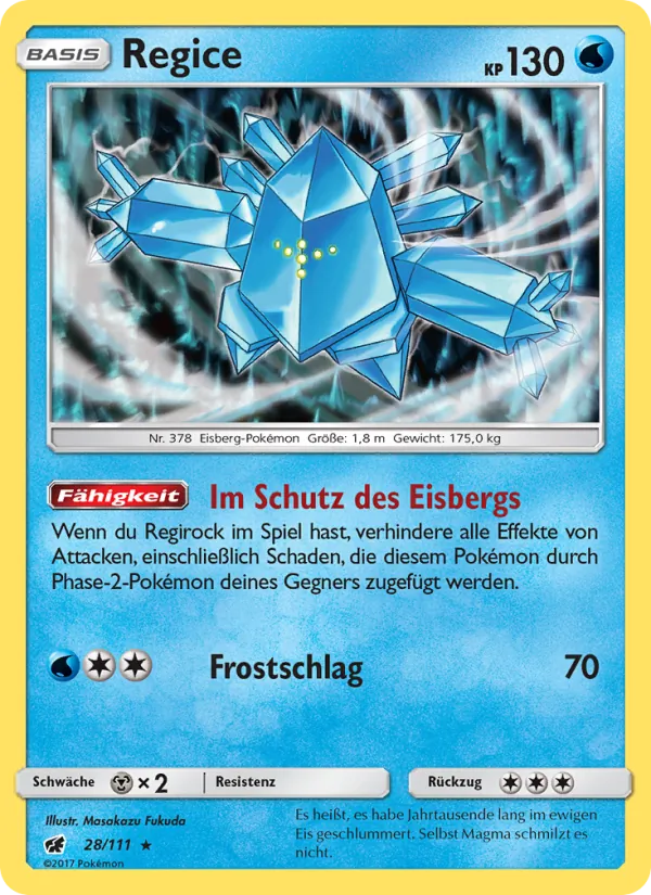 Regice (Crimson Invasion #28/111)