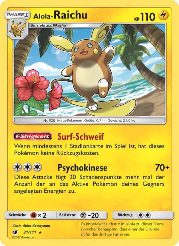 Alola-Raichu (Aufziehen der Sturmröte #31/111)