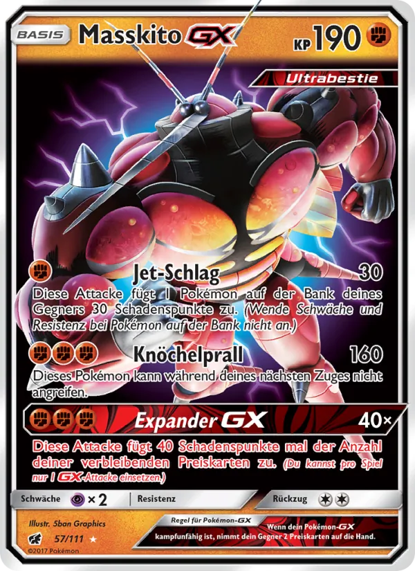 Masskito GX (Aufziehen der Sturmröte #57/111)