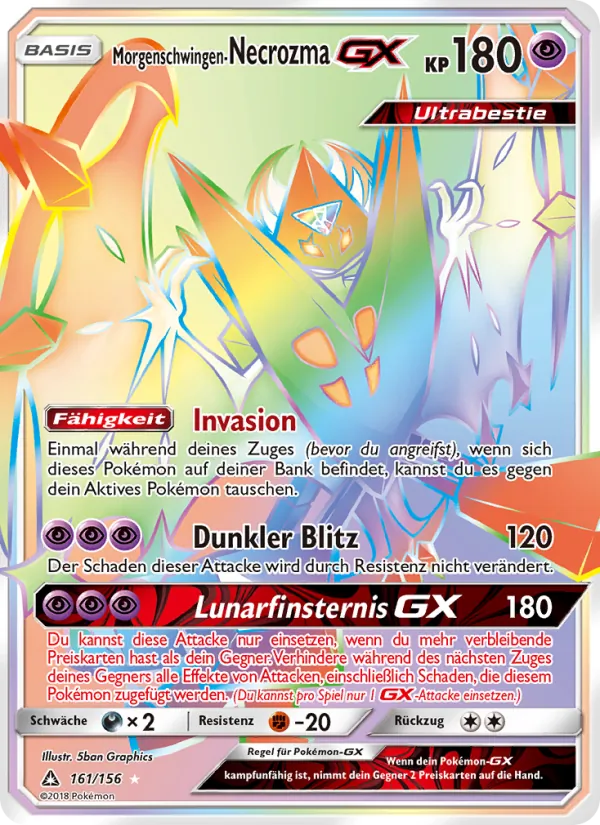 Morgenschwingen-Necrozma GX (Ultra Prism #161/156)