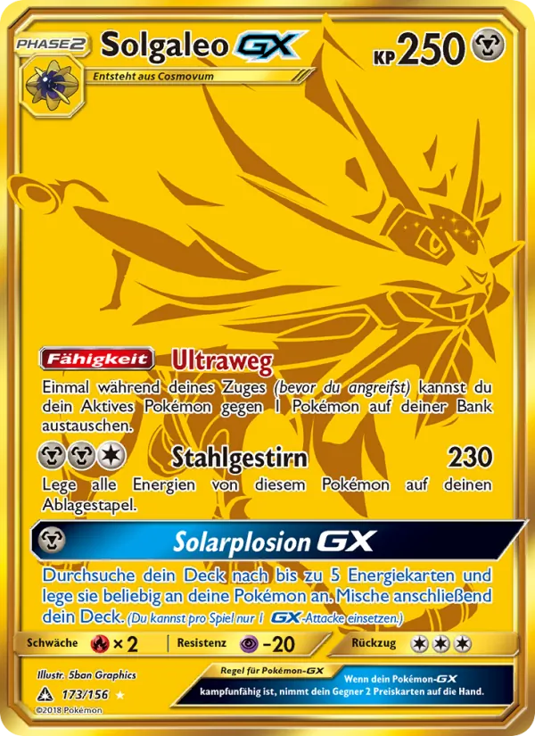 Solgaleo GX (Ultra Prism #173/156)