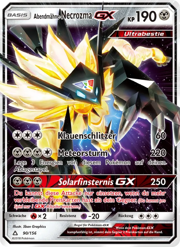 Abendmähne-Necrozma GX (Ultra Prism #90/156)