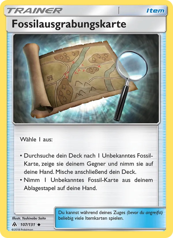 Fossilausgrabungskarte (Forbidden Light #107/131)