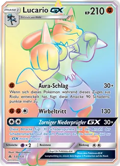 Lucario GX (Grauen Der Lichtfinsternis #135/131)