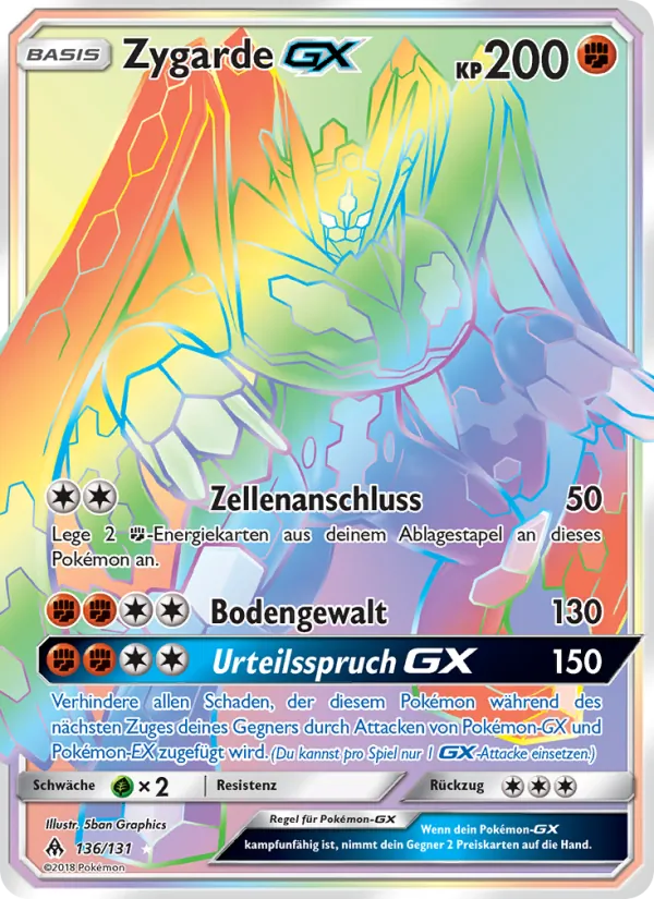 Zygarde GX (Grauen Der Lichtfinsternis #136/131)