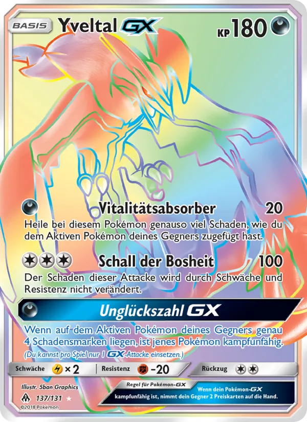 Yveltal GX (Grauen Der Lichtfinsternis #137/131)