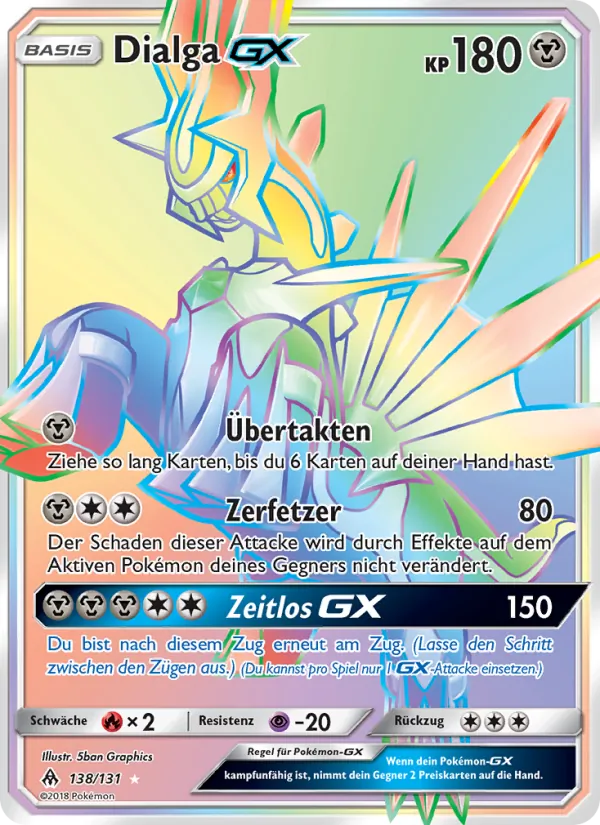 Dialga GX (Grauen Der Lichtfinsternis #138/131)