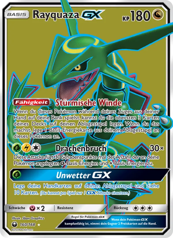 Rayquaza GX (Sturm Am Firmament #160/168)