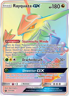Rayquaza GX (Sturm Am Firmament #177/168)