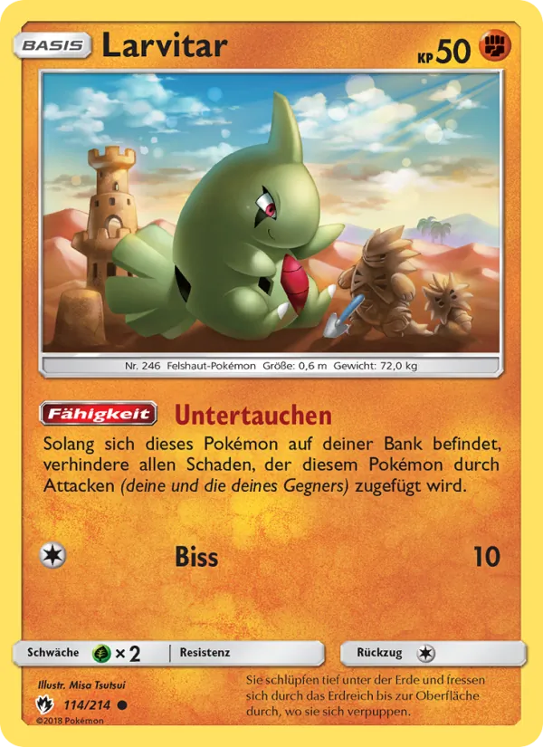 Larvitar (Lost Thunder #114/214)
