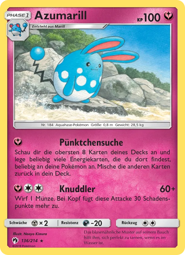 Azumarill (Lost Thunder #136/214)
