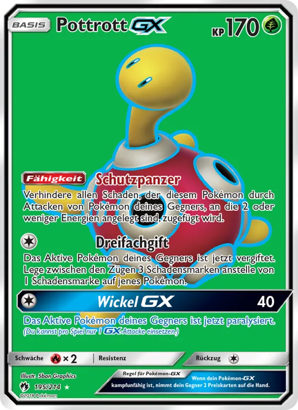 Pottrott GX (Lost Thunder #195/214)