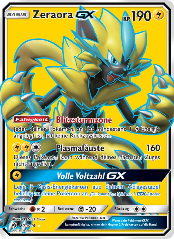 Zeraora GX (Lost Thunder #201/214)
