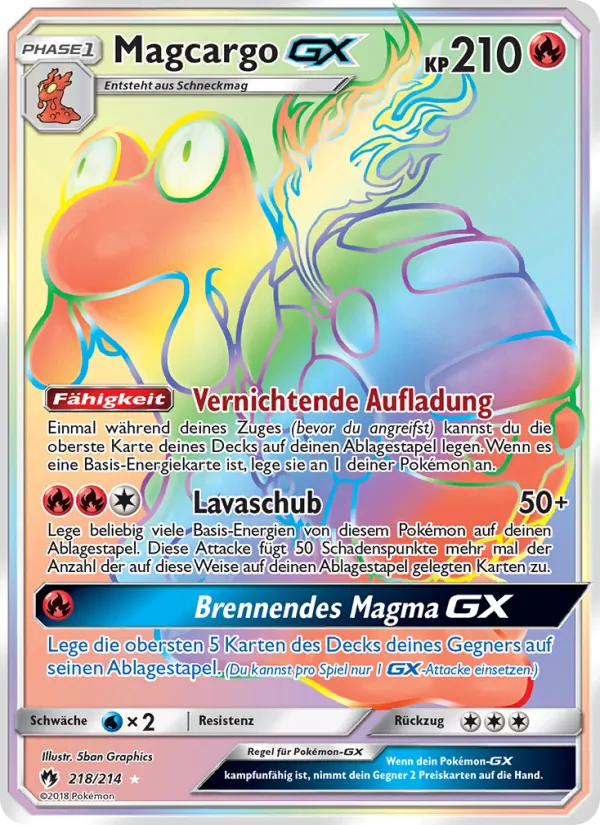 Magcargo GX (Lost Thunder #218/214)