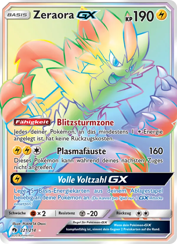 Zeraora GX (Echo des Donners #221/214)