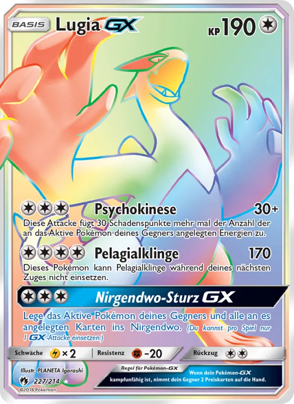 Lugia GX (Echo des Donners #227/214)