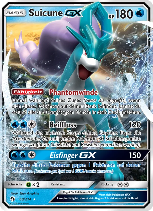 Suicune GX (Lost Thunder #60/214)