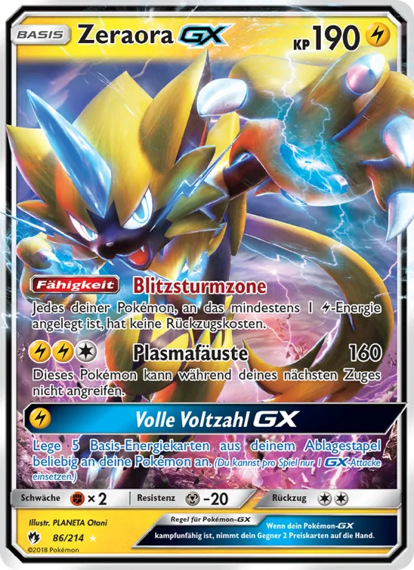 Zeraora GX (Echo des Donners #86/214)