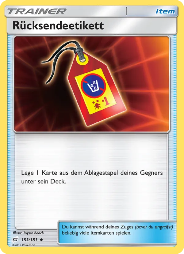 Rücksendeetikett (Teams Sind Trumpf #153/181)