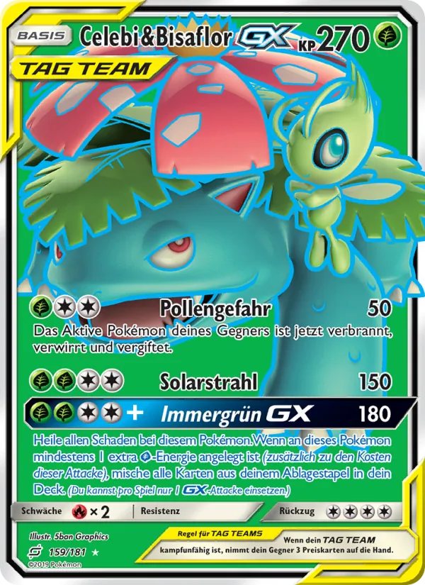 Celebi & Bisaflor GX (Teams Sind Trumpf #159/181)