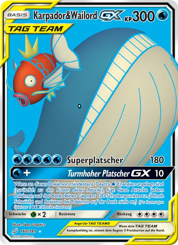 Karpador & Wailord GX (Team Up #160/181)
