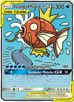 Karpador & Wailord GX (Teams Sind Trumpf #161/181)
