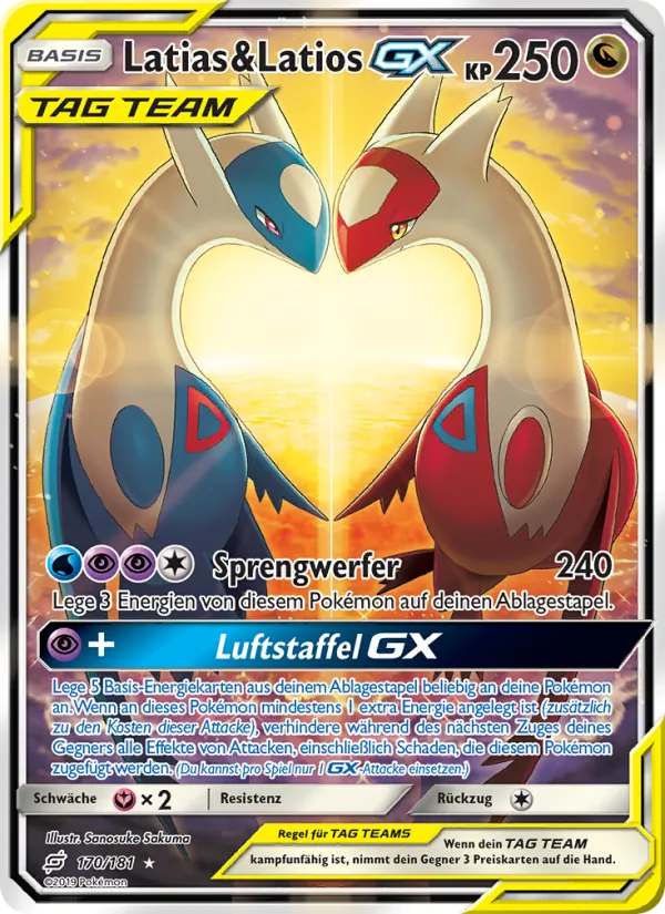 Latias & Latios GX (Teams Sind Trumpf #170/181)