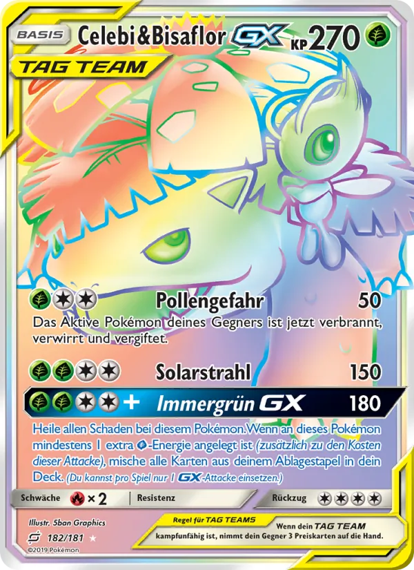 Celebi & Bisaflor GX (Teams Sind Trumpf #182/181)