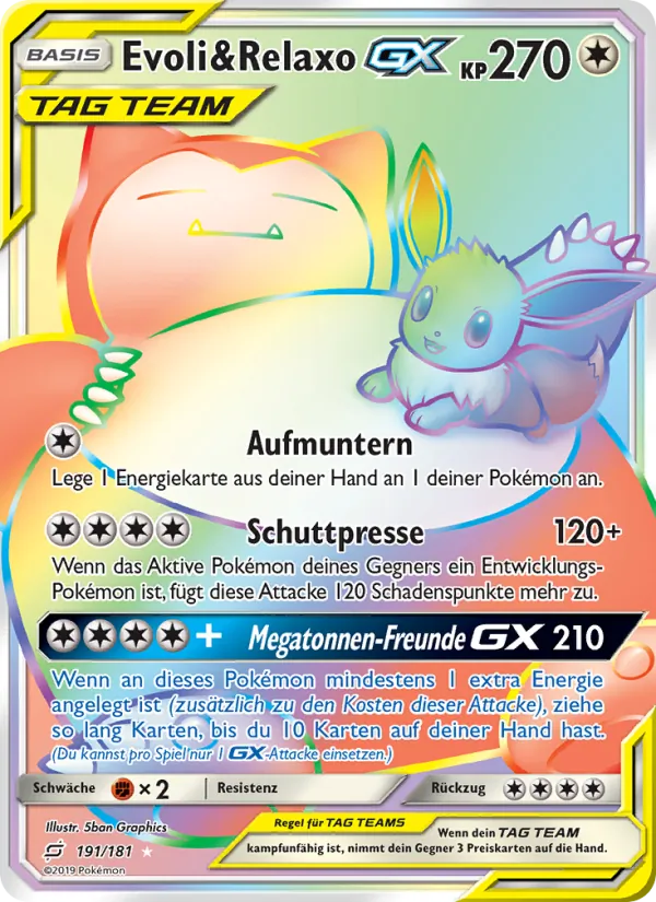 Evoli & Relaxo GX (Teams Sind Trumpf #191/181)